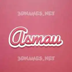 asmau in Red Scribble style - 3D name wallpaper