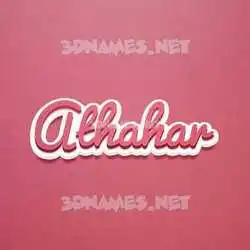 athahar in Red Scribble style - 3D name wallpaper