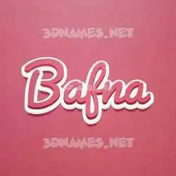 bafna in Red Scribble style - 3D name wallpaper