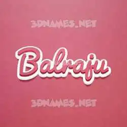 balraju in Red Scribble style - 3D name wallpaper
