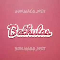 bathulas in Red Scribble style - 3D name wallpaper