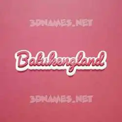 batukengland in Red Scribble style - 3D name wallpaper