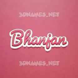 bhanjan in Red Scribble style - 3D name wallpaper