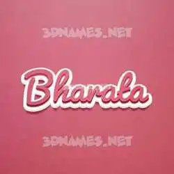 bharata in Red Scribble style - 3D name wallpaper