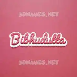 bibhudutta in Red Scribble style - 3D name wallpaper