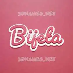 bijeta in Red Scribble style - 3D name wallpaper