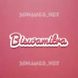 biswamitra in Red Scribble style - 3D name wallpaper