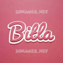 bitla in Red Scribble style - 3D name wallpaper