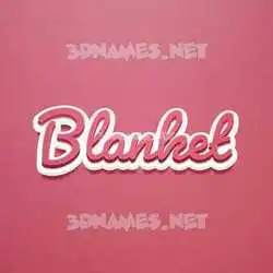 blanket in Red Scribble style - 3D name wallpaper