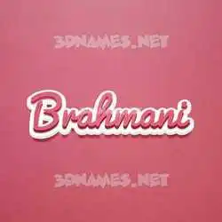brahmani in Red Scribble style - 3D name wallpaper