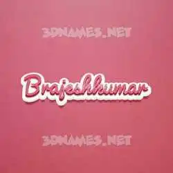 brajeshkumar in Red Scribble style - 3D name wallpaper