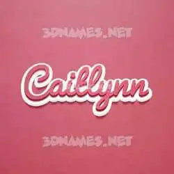 caitlynn in Red Scribble style - 3D name wallpaper