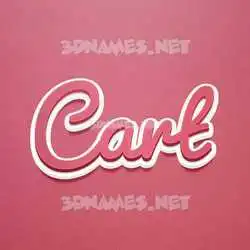 cart in Red Scribble style - 3D name wallpaper