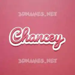 chancey in Red Scribble style - 3D name wallpaper