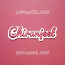 chiranjeet in Red Scribble style - 3D name wallpaper