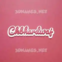 ckbhardwaj in Red Scribble style - 3D name wallpaper