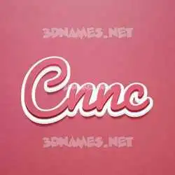 cnnc in Red Scribble style - 3D name wallpaper