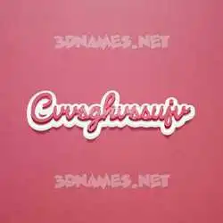 cvvsghvssujv in Red Scribble style - 3D name wallpaper