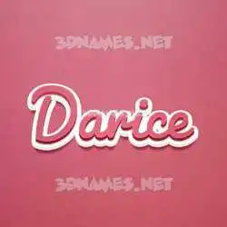 darice in Red Scribble style - 3D name wallpaper