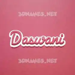 daswani in Red Scribble style - 3D name wallpaper