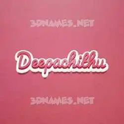 deepachithu in Red Scribble style - 3D name wallpaper