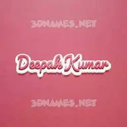 deepak kumar in Red Scribble style - 3D name wallpaper