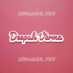 deepak verma in Red Scribble style - 3D name wallpaper