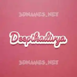 deepikadivya in Red Scribble style - 3D name wallpaper
