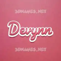devynn in Red Scribble style - 3D name wallpaper