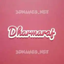 dharmaraj in Red Scribble style - 3D name wallpaper