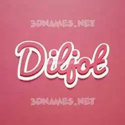 diljot in Red Scribble style - 3D name wallpaper