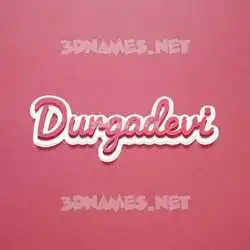 durgadevi in Red Scribble style - 3D name wallpaper