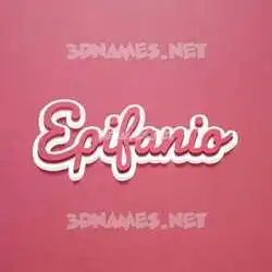 epifanio in Red Scribble style - 3D name wallpaper