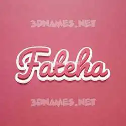 fateha in Red Scribble style - 3D name wallpaper
