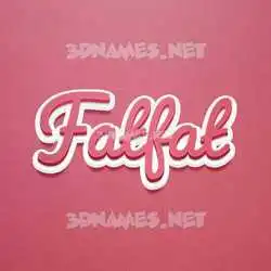 fatfat in Red Scribble style - 3D name wallpaper