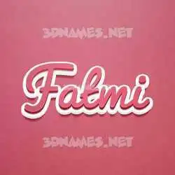 fatmi in Red Scribble style - 3D name wallpaper