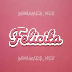 felicita in Red Scribble style - 3D name wallpaper