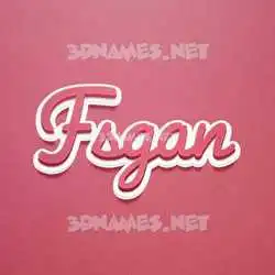 fsgan in Red Scribble style - 3D name wallpaper