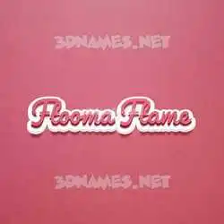 ftooma ftame in Red Scribble style - 3D name wallpaper