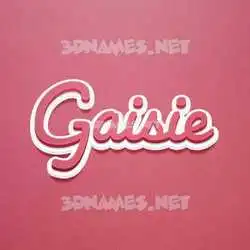 gaisie in Red Scribble style - 3D name wallpaper