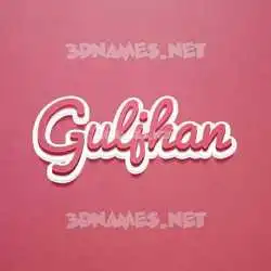 guljhan in Red Scribble style - 3D name wallpaper