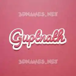 guptnath in Red Scribble style - 3D name wallpaper