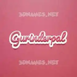 gurinderpal in Red Scribble style - 3D name wallpaper