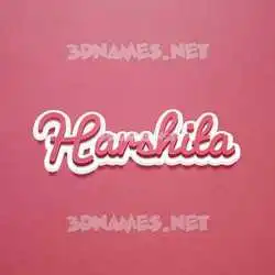 harshita in Red Scribble style - 3D name wallpaper