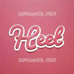 heet in Red Scribble style - 3D name wallpaper