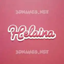 helaina in Red Scribble style - 3D name wallpaper