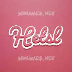hetsl in Red Scribble style - 3D name wallpaper