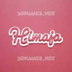 himaja in Red Scribble style - 3D name wallpaper