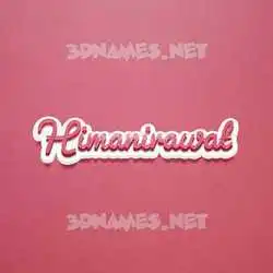 himanirawat in Red Scribble style - 3D name wallpaper