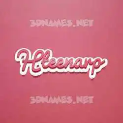 hteenarp in Red Scribble style - 3D name wallpaper
